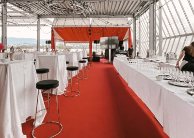 Événement privé au restaurant de la plage de Genève