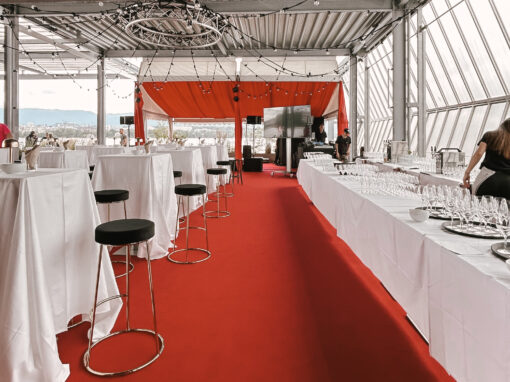 Événement privé au restaurant de la plage de Genève