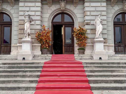 Photocall végétal et mise en scène